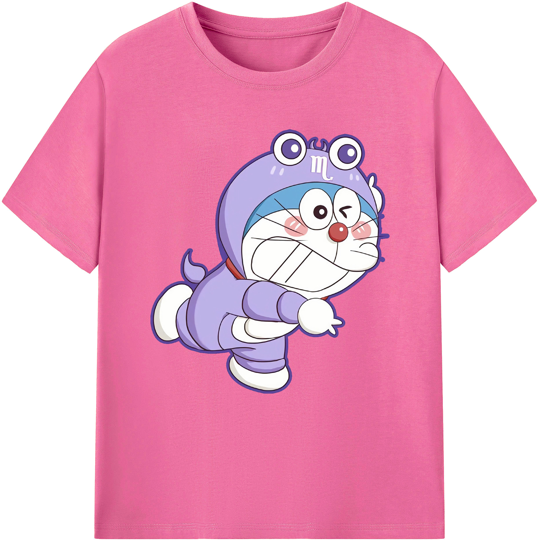 （画像用） ドラえもん Doraemon レディースカジュアルプリントTシャツ（綿100％）